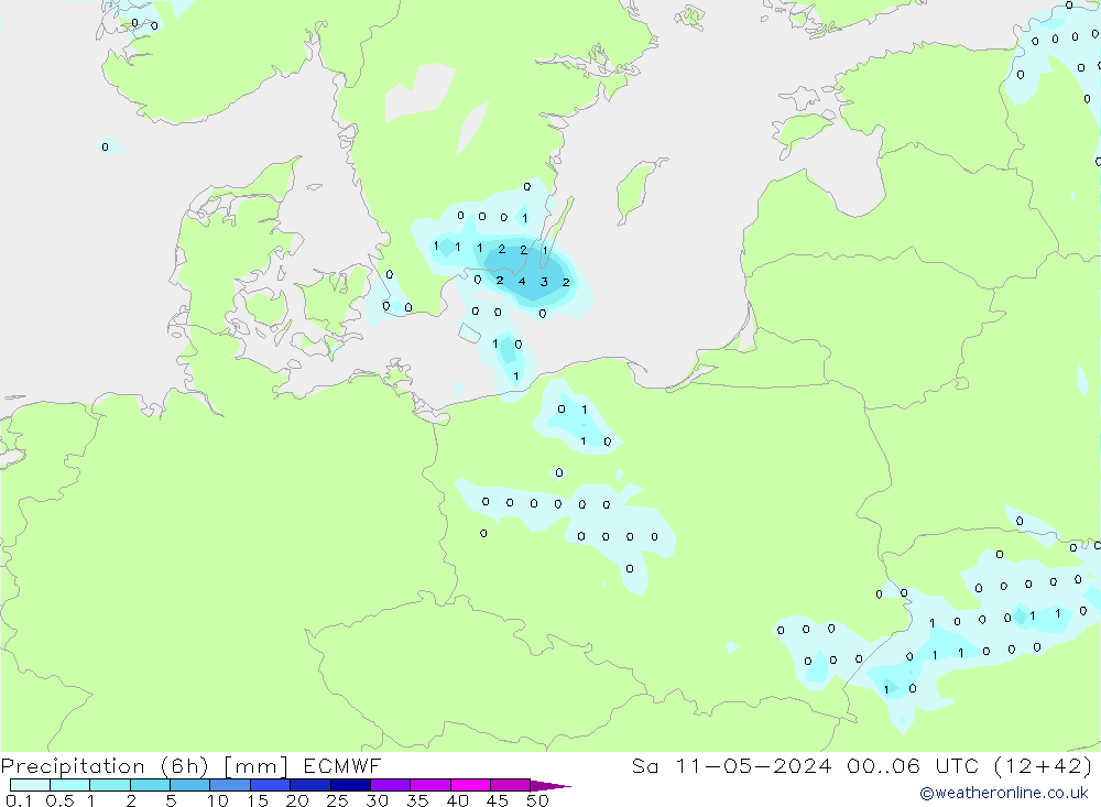 Z500/Rain (+SLP)/Z850 ECMWF Sa 11.05.2024 06 UTC