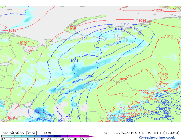 Precipitación ECMWF dom 12.05.2024 09 UTC