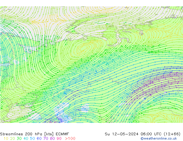 200 hPa ECMWF  12.05.2024 06 UTC