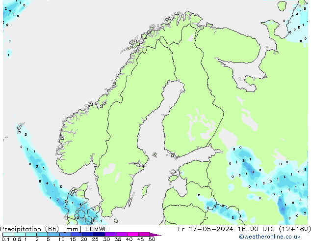 Z500/Rain (+SLP)/Z850 ECMWF пт 17.05.2024 00 UTC