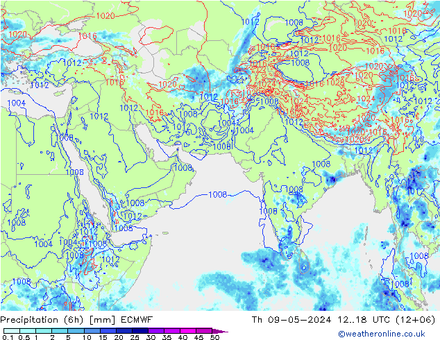 Z500/Rain (+SLP)/Z850 ECMWF  09.05.2024 18 UTC