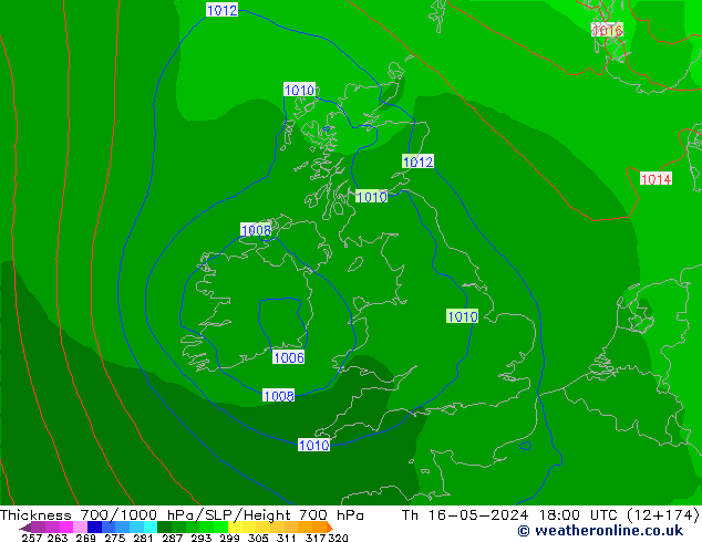 Thck 700-1000 hPa ECMWF Th 16.05.2024 18 UTC