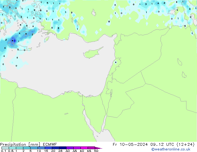Precipitation ECMWF Fr 10.05.2024 12 UTC
