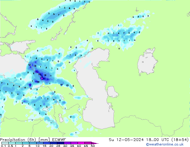 Z500/Rain (+SLP)/Z850 ECMWF dom 12.05.2024 00 UTC