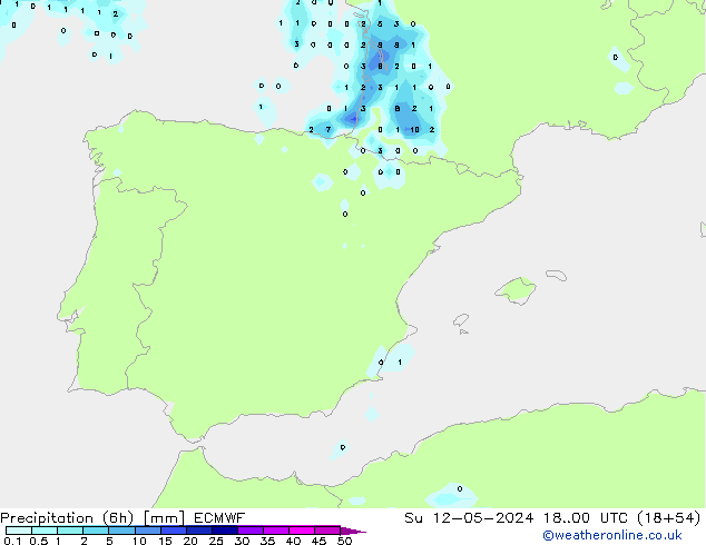 Z500/Regen(+SLP)/Z850 ECMWF zo 12.05.2024 00 UTC