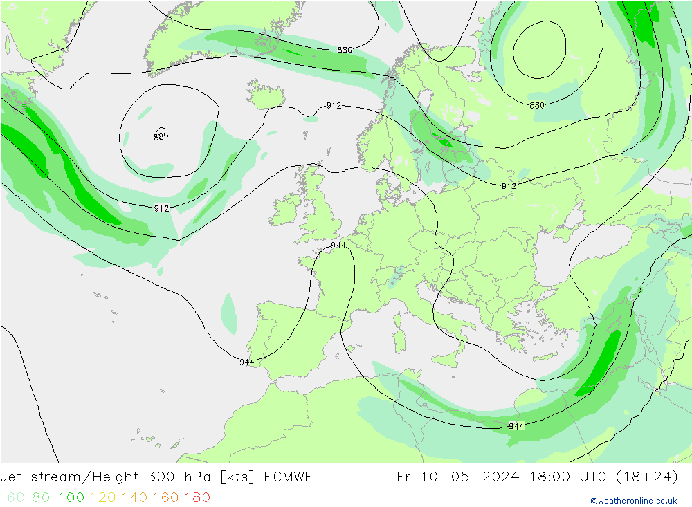 Polarjet ECMWF Fr 10.05.2024 18 UTC