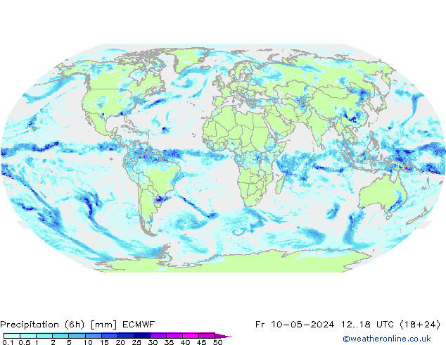 Z500/Rain (+SLP)/Z850 ECMWF vie 10.05.2024 18 UTC