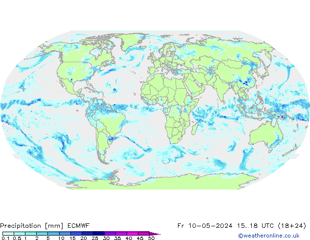 Precipitación ECMWF vie 10.05.2024 18 UTC