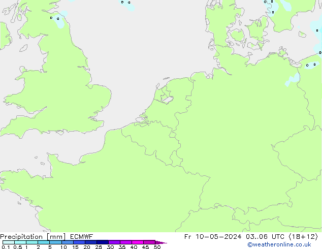 precipitação ECMWF Sex 10.05.2024 06 UTC