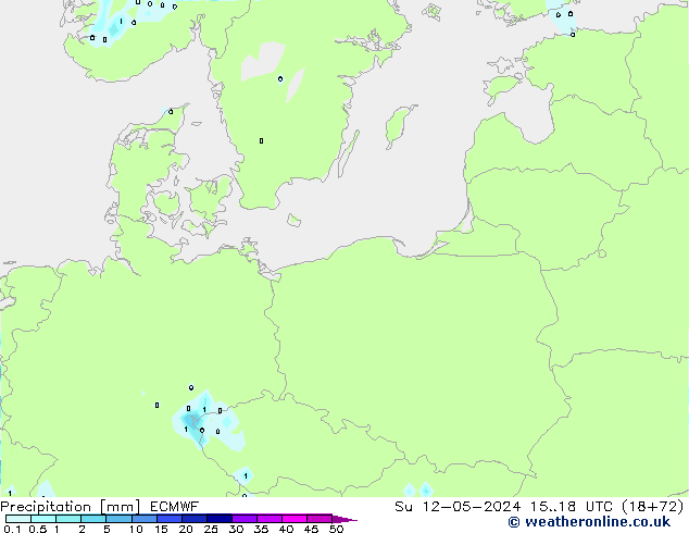 Neerslag ECMWF zo 12.05.2024 18 UTC