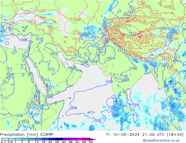 降水 ECMWF 星期五 10.05.2024 00 UTC