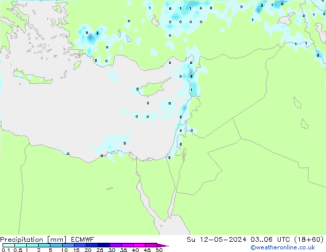Yağış ECMWF Paz 12.05.2024 06 UTC