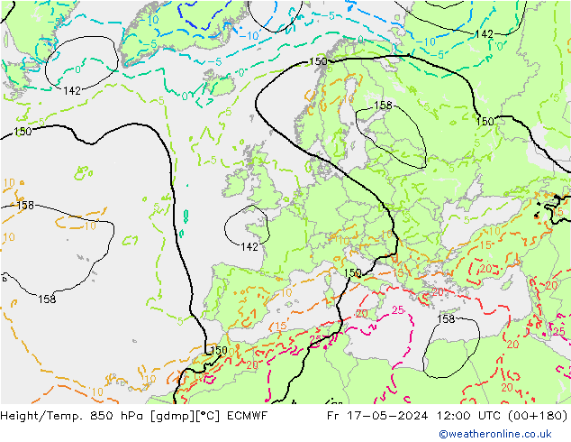 Z500/Rain (+SLP)/Z850 ECMWF Sex 17.05.2024 12 UTC