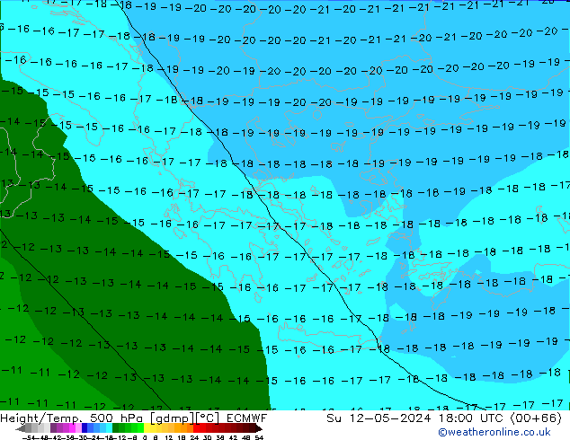 Z500/Rain (+SLP)/Z850 ECMWF So 12.05.2024 18 UTC