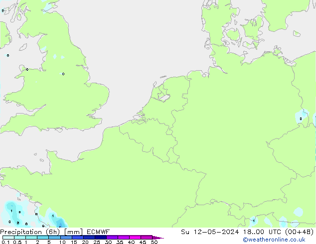 Z500/Rain (+SLP)/Z850 ECMWF So 12.05.2024 00 UTC