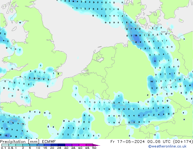 precipitação ECMWF Sex 17.05.2024 06 UTC
