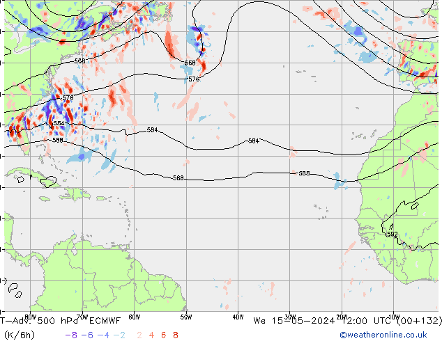 T-Adv. 500 hPa ECMWF Mi 15.05.2024 12 UTC