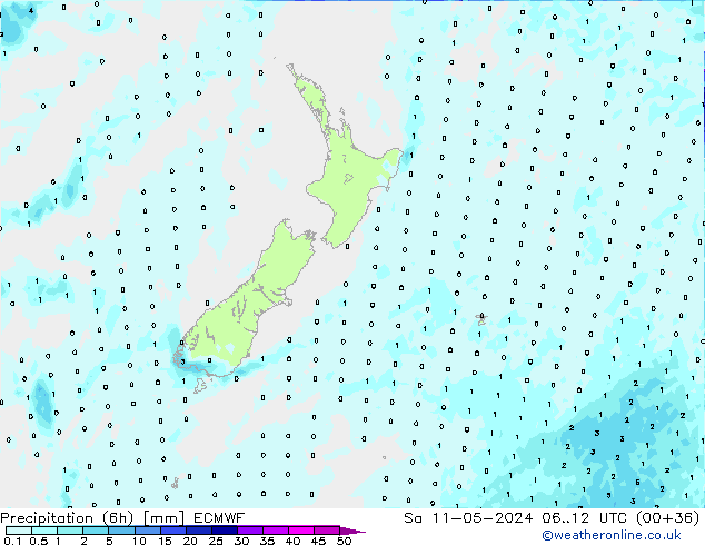 Z500/Rain (+SLP)/Z850 ECMWF So 11.05.2024 12 UTC