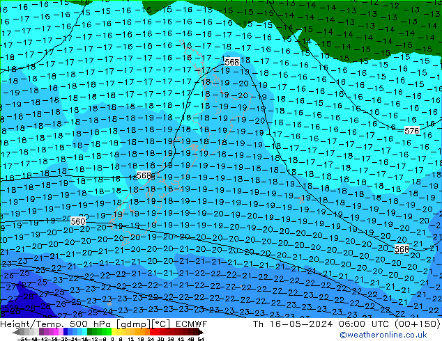 Z500/Rain (+SLP)/Z850 ECMWF Qui 16.05.2024 06 UTC