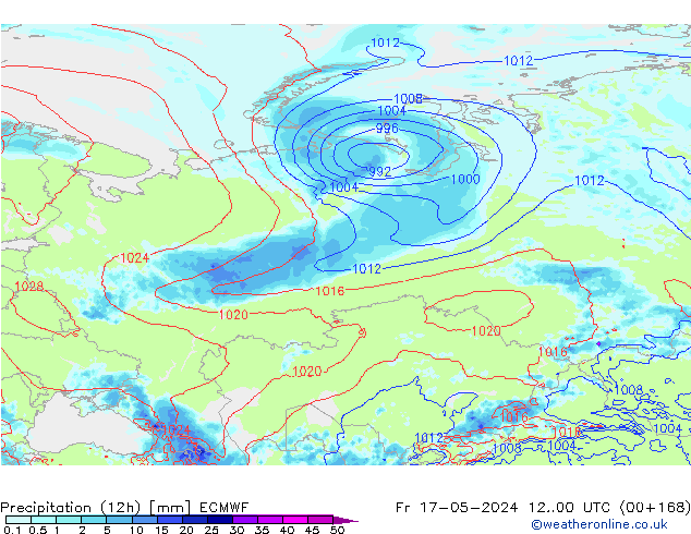 opad (12h) ECMWF pt. 17.05.2024 00 UTC