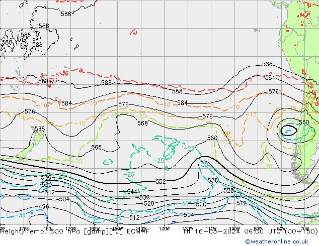 Z500/Regen(+SLP)/Z850 ECMWF do 16.05.2024 06 UTC