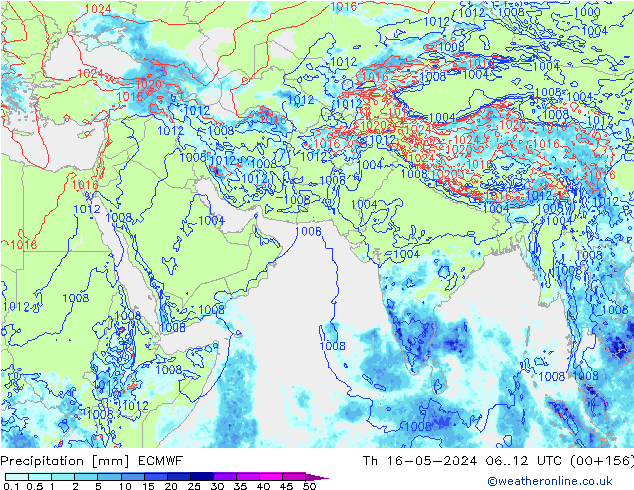 Yağış ECMWF Per 16.05.2024 12 UTC