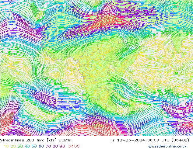  200 hPa ECMWF  10.05.2024 06 UTC
