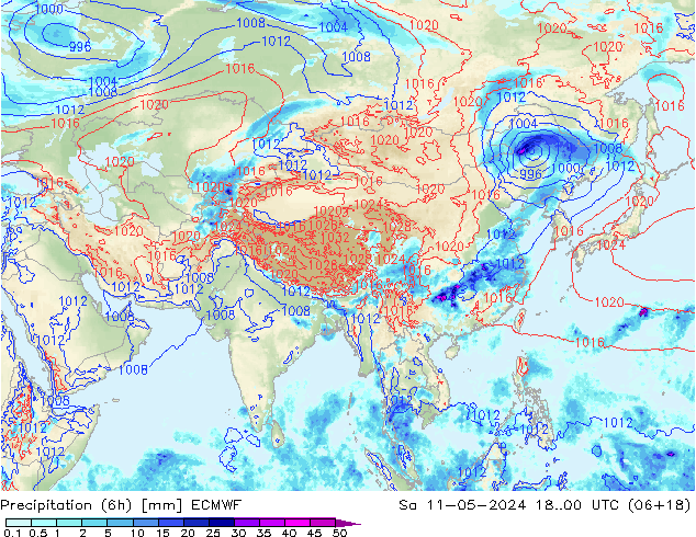 Z500/Rain (+SLP)/Z850 ECMWF so. 11.05.2024 00 UTC