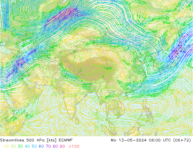  500 hPa ECMWF  13.05.2024 06 UTC