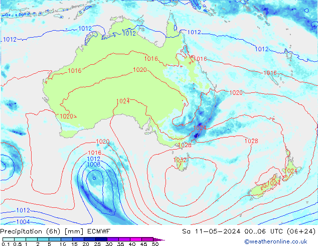 Z500/Rain (+SLP)/Z850 ECMWF So 11.05.2024 06 UTC