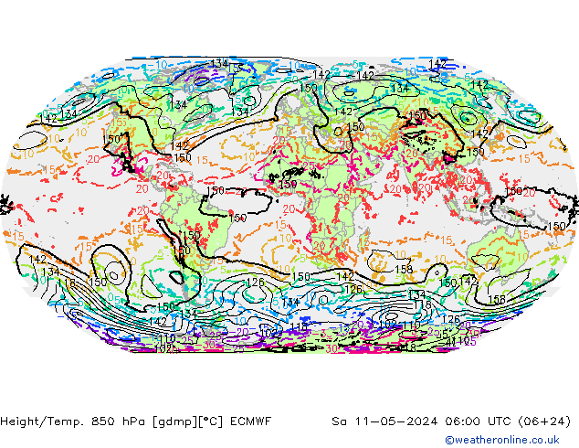 Z500/Rain (+SLP)/Z850 ECMWF  11.05.2024 06 UTC