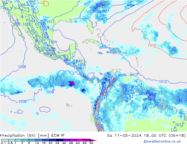 Z500/Rain (+SLP)/Z850 ECMWF Sa 11.05.2024 00 UTC