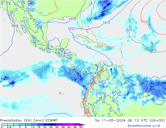 Z500/Yağmur (+YB)/Z850 ECMWF Cts 11.05.2024 12 UTC