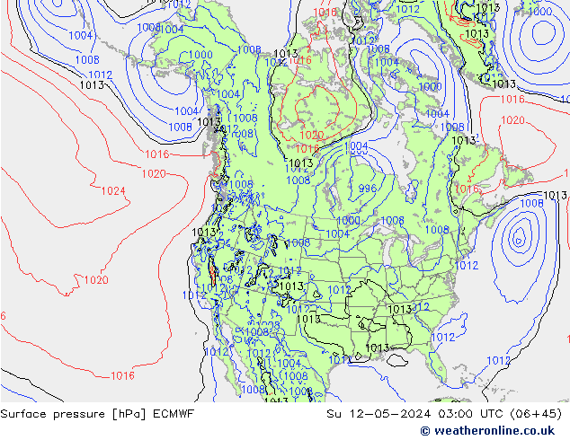 pression de l'air ECMWF dim 12.05.2024 03 UTC