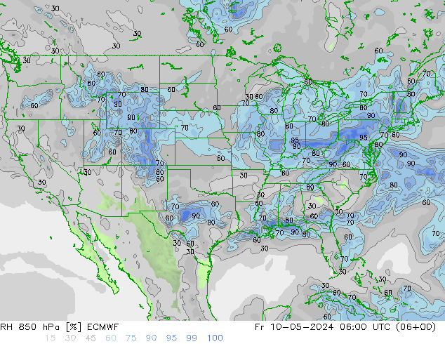 RV 850 hPa ECMWF vr 10.05.2024 06 UTC