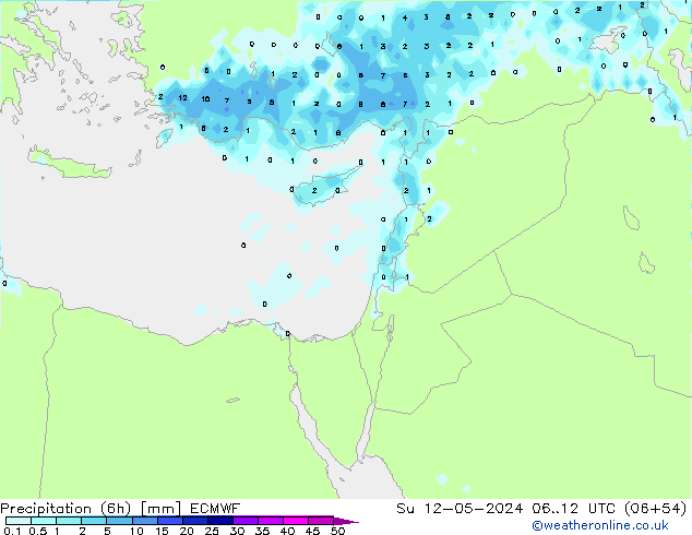 Z500/Rain (+SLP)/Z850 ECMWF  12.05.2024 12 UTC