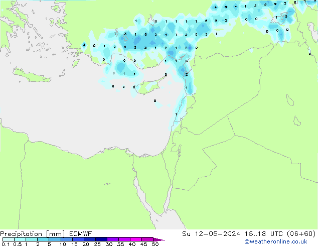 Niederschlag ECMWF So 12.05.2024 18 UTC