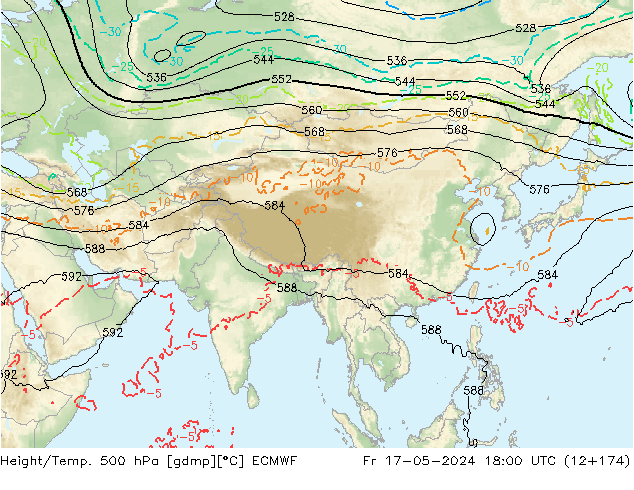 Z500/Rain (+SLP)/Z850 ECMWF pt. 17.05.2024 18 UTC