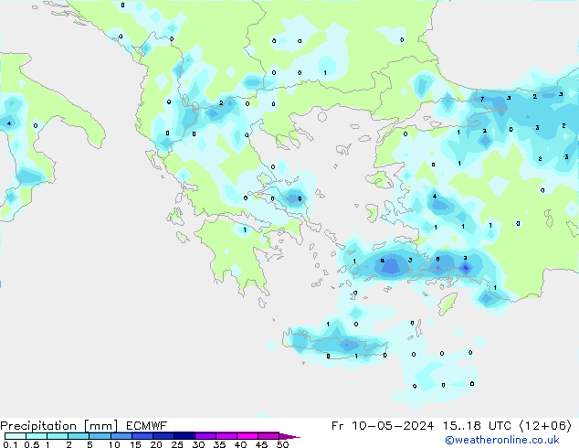 Precipitation ECMWF Fr 10.05.2024 18 UTC