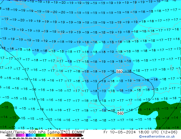 Z500/Rain (+SLP)/Z850 ECMWF Sex 10.05.2024 18 UTC