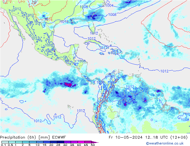 Z500/Rain (+SLP)/Z850 ECMWF Fr 10.05.2024 18 UTC