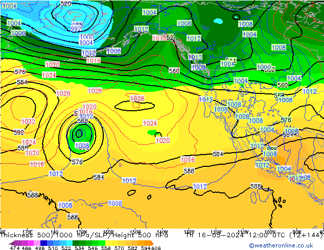 Thck 500-1000hPa ECMWF Čt 16.05.2024 12 UTC