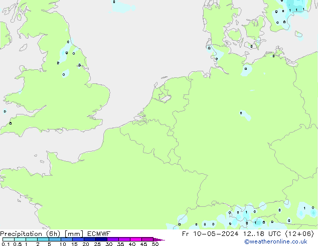 Z500/Yağmur (+YB)/Z850 ECMWF Cu 10.05.2024 18 UTC