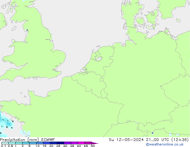 Niederschlag ECMWF So 12.05.2024 00 UTC