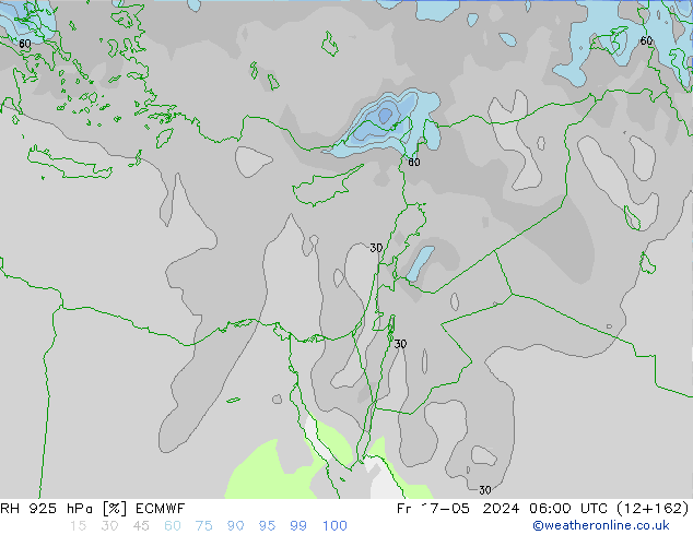 RH 925 hPa ECMWF Fr 17.05.2024 06 UTC