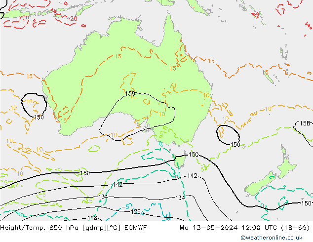 Z500/Rain (+SLP)/Z850 ECMWF Seg 13.05.2024 12 UTC