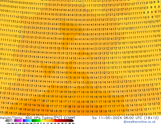 Z500/Rain (+SLP)/Z850 ECMWF сб 11.05.2024 06 UTC