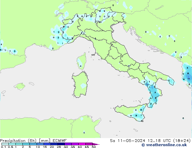 Z500/Rain (+SLP)/Z850 ECMWF so. 11.05.2024 18 UTC