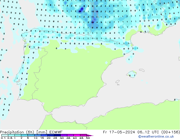 Z500/Rain (+SLP)/Z850 ECMWF Fr 17.05.2024 12 UTC