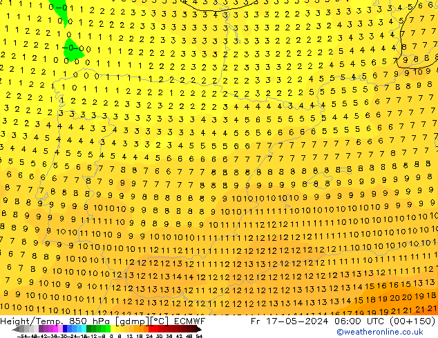 Z500/Regen(+SLP)/Z850 ECMWF vr 17.05.2024 06 UTC